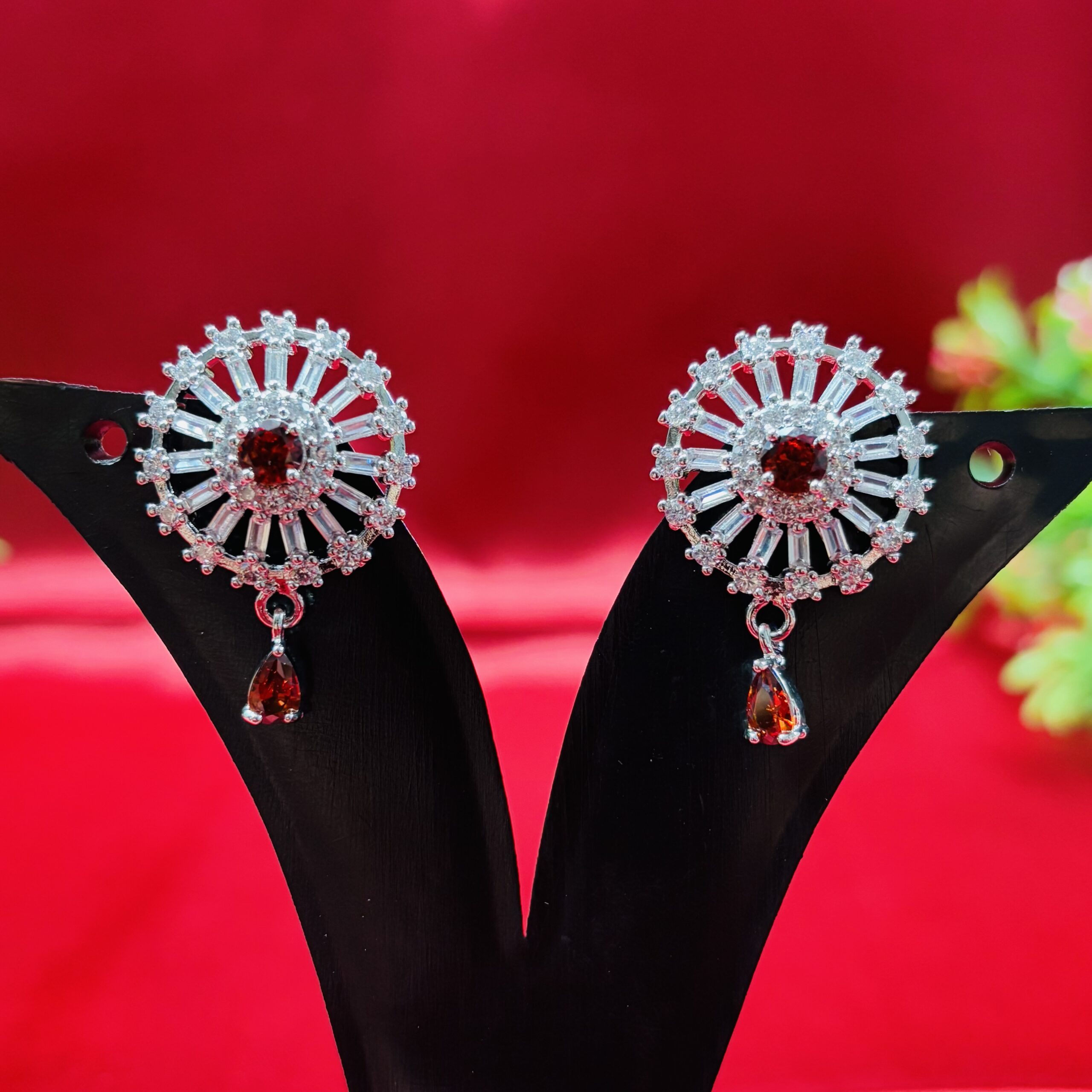 Sparkling AD Party Wear Earrings