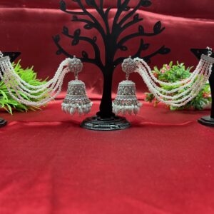 Traditional Pearl Kundan Jhumka