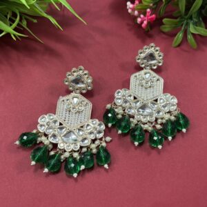 Traditional Kundan Chandbali Earrings