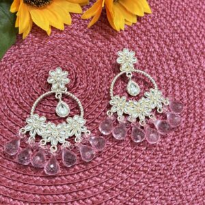 Stylish Traditional Kundan Drop Earrings